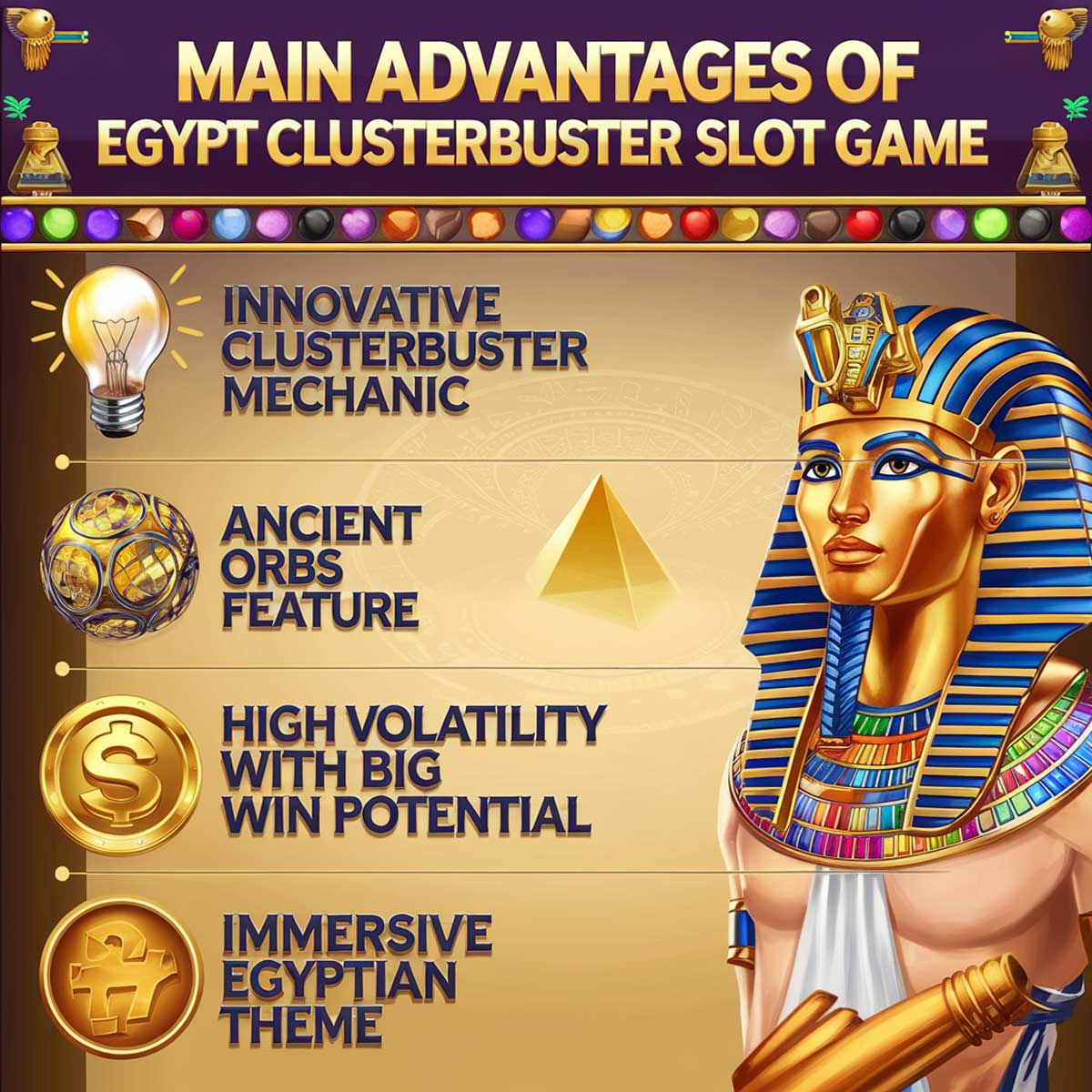 Egypt Clusterbuster slot machine game